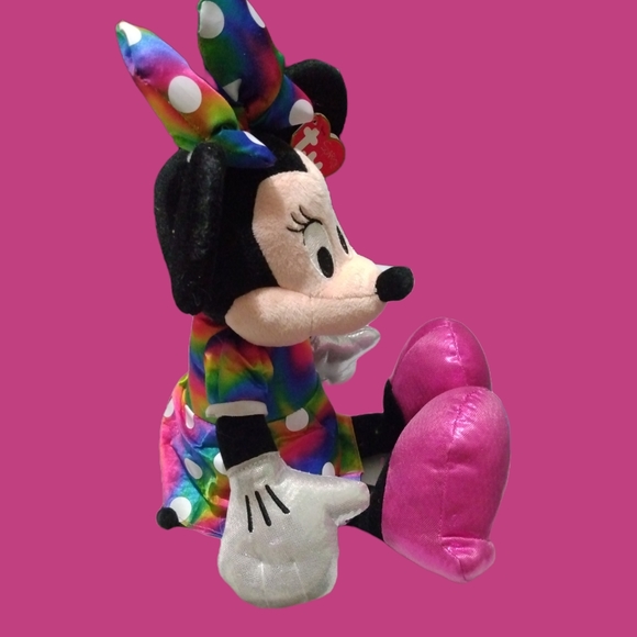 Ty Original Disney Large Sparkle Minnie Mouse - Picture 4 of 9